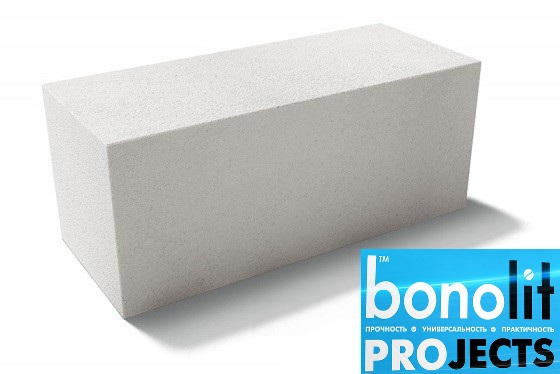 Газобетонный блок Bonolit Projects Дмитров (AeroStone) D400 B2,5 F100 600х200х375